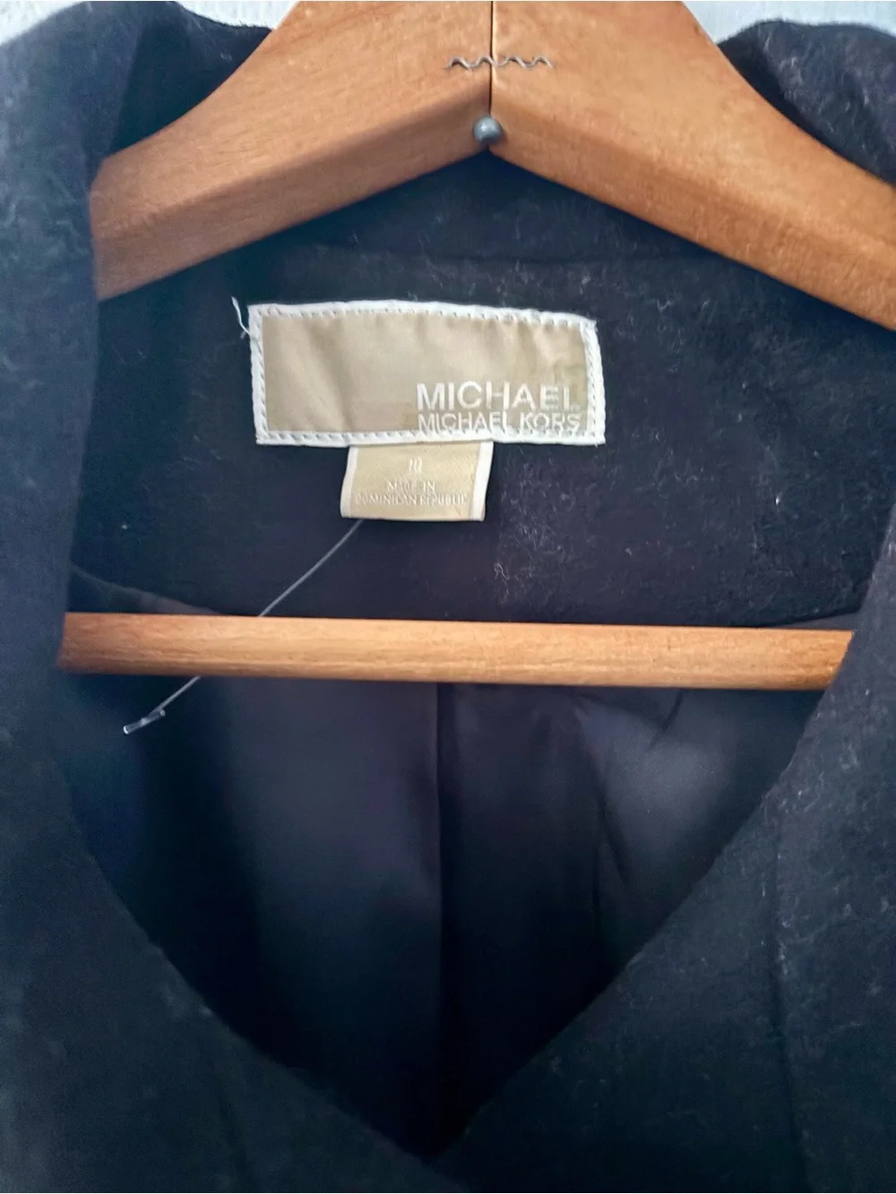 MICHAEL Michael Kors Black Double-Breasted Peacoat